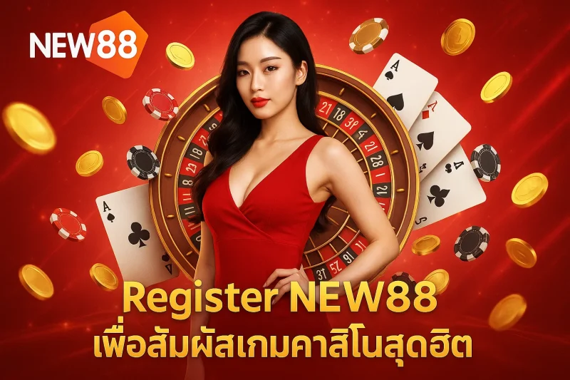 Register NEW88 เพื่อสัมผัสเกมคาสิโนสุดฮิตที่สุด